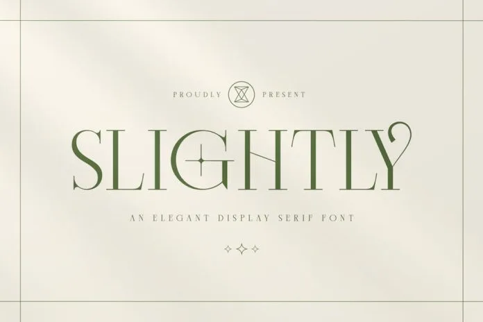 Slightly - Elegant Display Serif Font