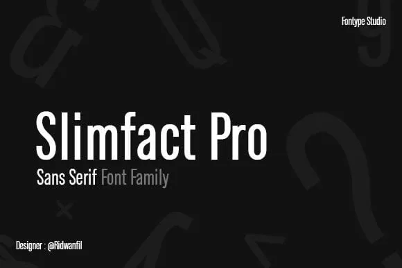 Slimfact Pro Font