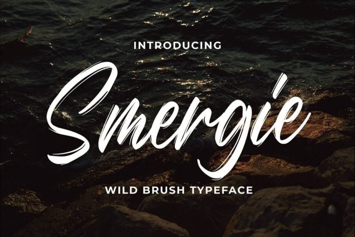 Smergie - Wild Brush Typeface Font