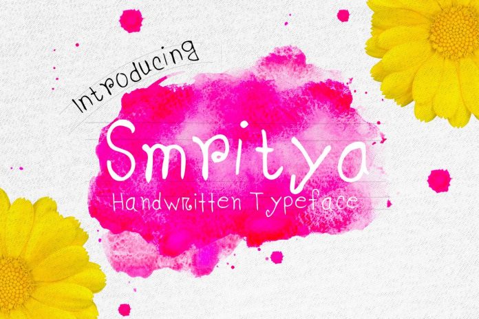 Smritya Handwritten Typeface Font