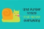 Snailebrate Font