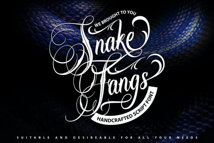 Snake Fangs Handcrafted Script Font