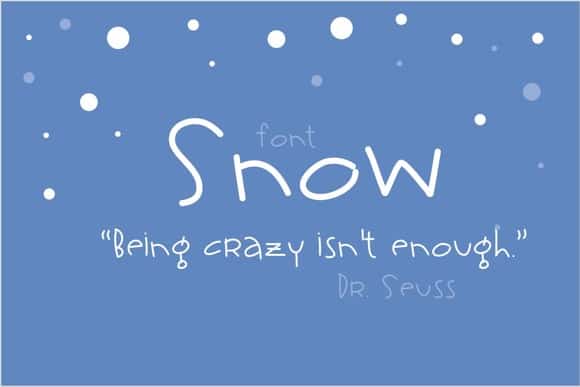 Snow Font