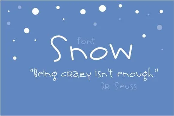 Snow Font