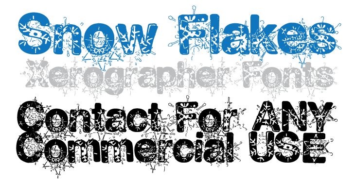 Snow Flakes Font