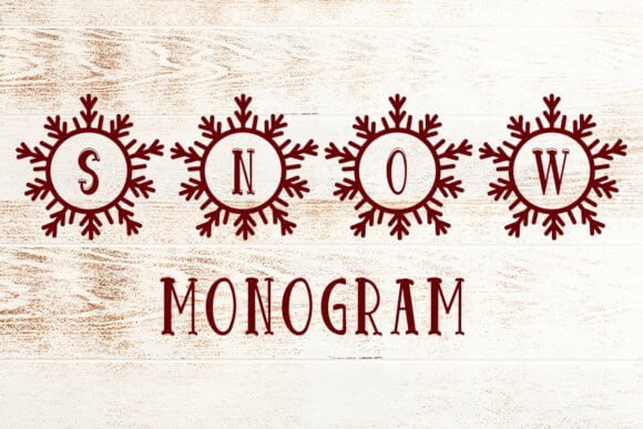 Snow Monogram Font