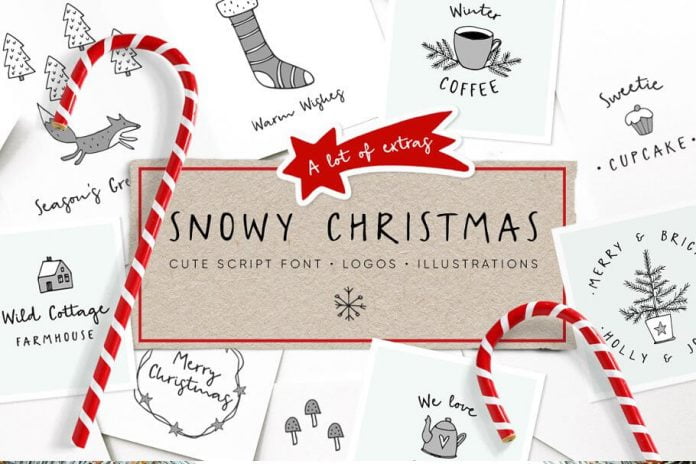 Snowy Christmas script font
