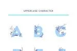 Snowy Floral Color Font