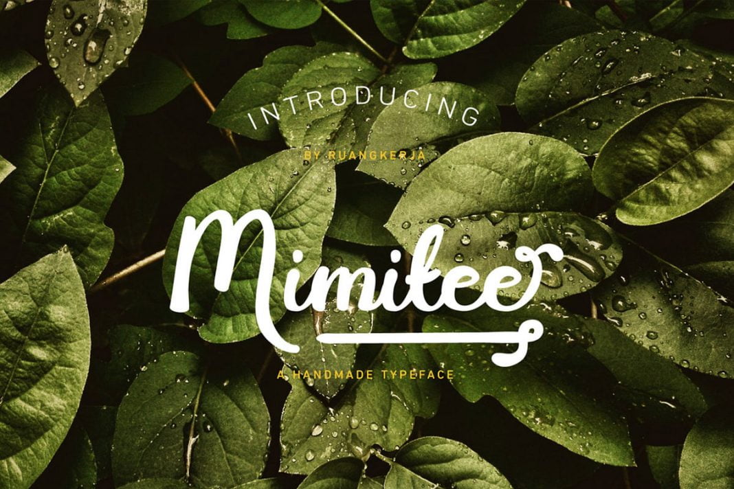 Mimitee - A handmade typeface