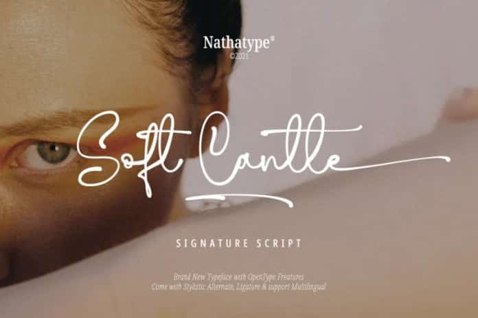 Soft Candle - Signature Script Font