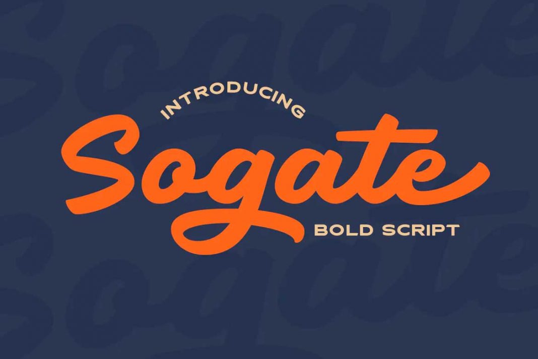 Sogate – Bold Script Font