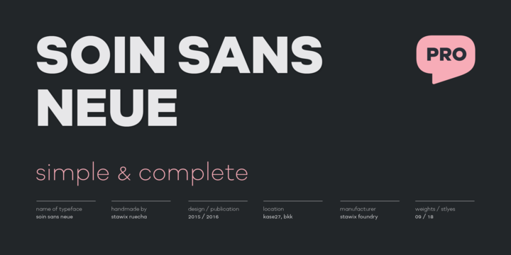 Soin Sans Neue Font