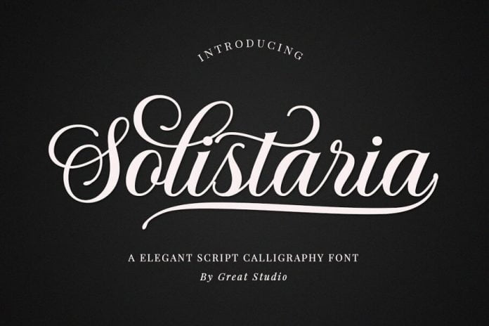 Solistaria Script Font