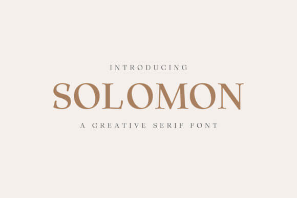 Solomon Family Font