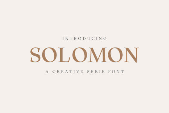Solomon Family Font