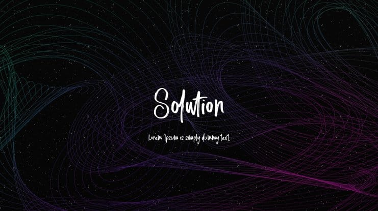 Solustion Font