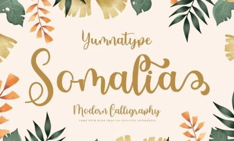 Somalia - Modern Calligraphy Font