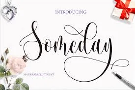 Someday Script Font