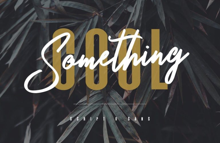 Something Cool Typeface Font Free Download