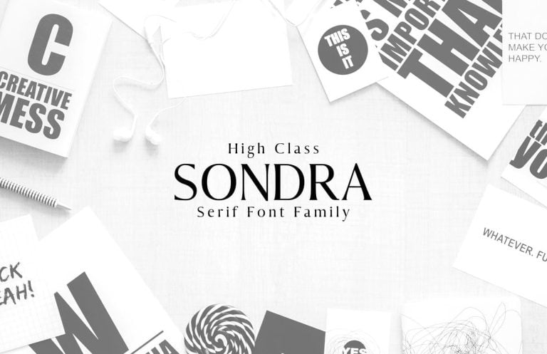 Sondra Serif Fonts Family Pack Font Free Download