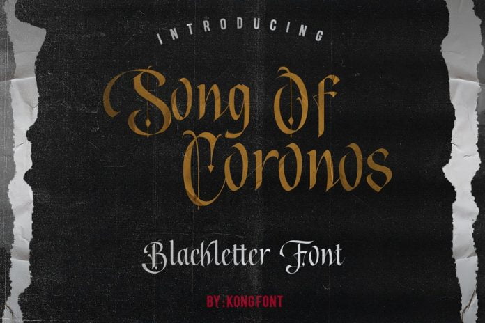 Song of Coronos - Blackletter font