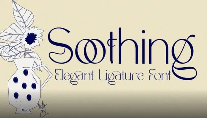 Soothing (c) 177 Studio Font