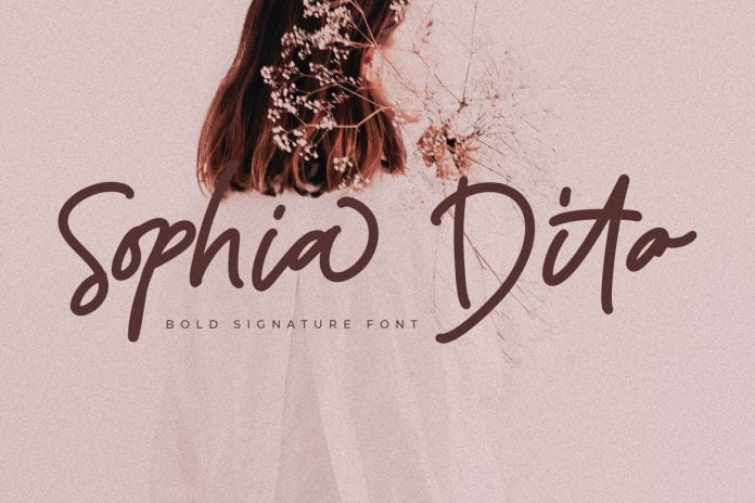 Sophia Dito Signature Font