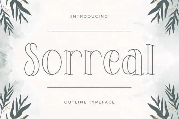 Sorreal Font Sorreal Font