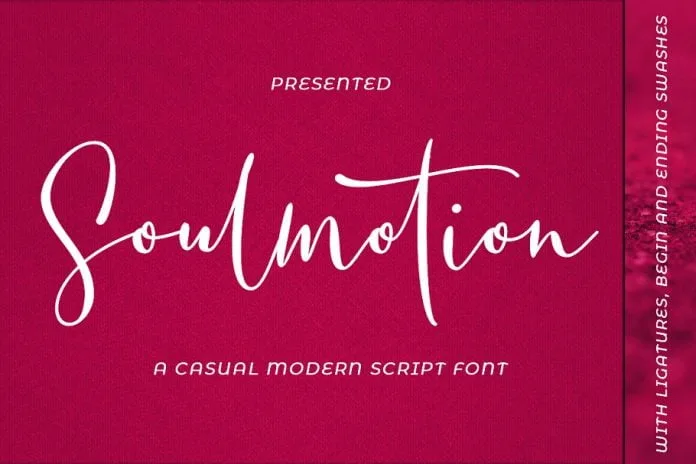 Soulmotion script Font