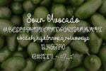 Sour Avocado Font