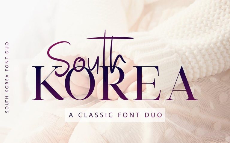 South Korea – Font Duo Free Download