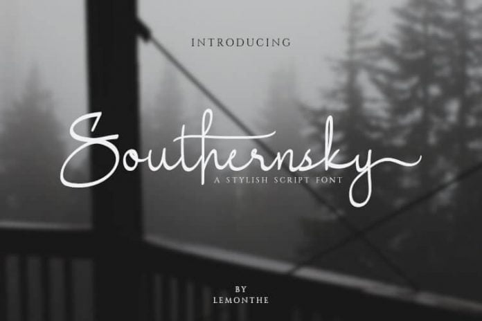 Southernsky - Stylish Script Font