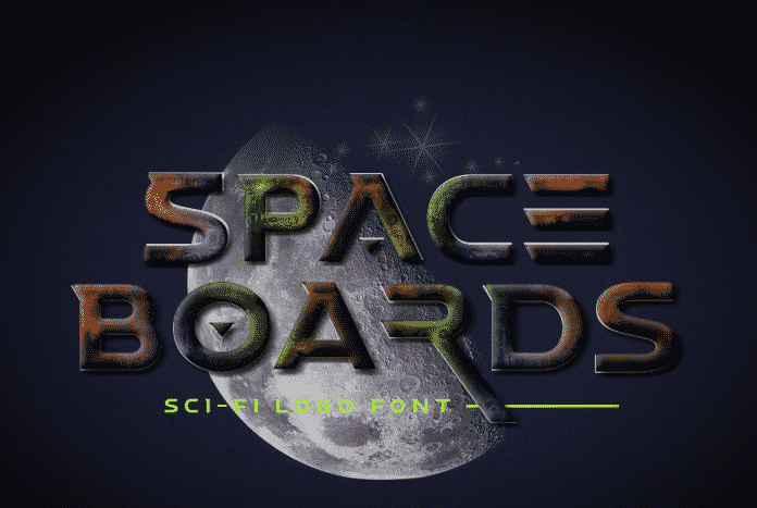 Space Boards - Sci - Fi Logo Typeface Font