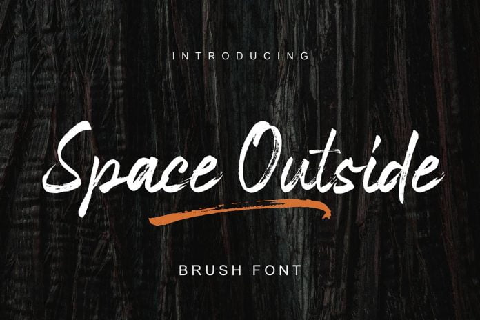 Space Outside Handbrush Font