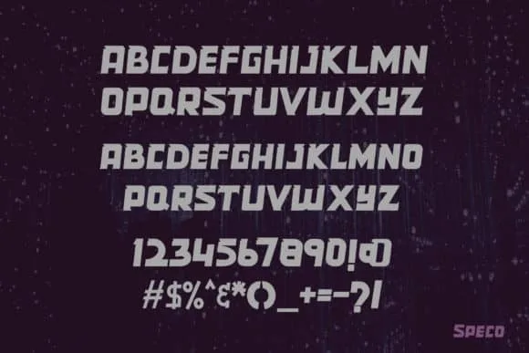 Speco Font