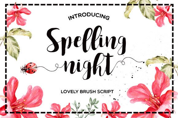Spelling Night Font