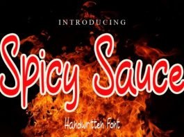 Spicy Sauce Font