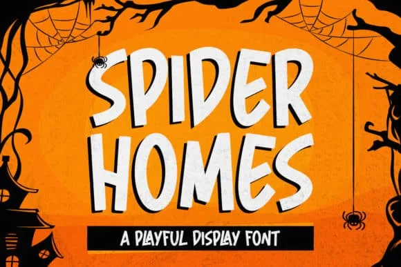 Spider Home Display Font