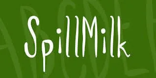 SpillMilk Font