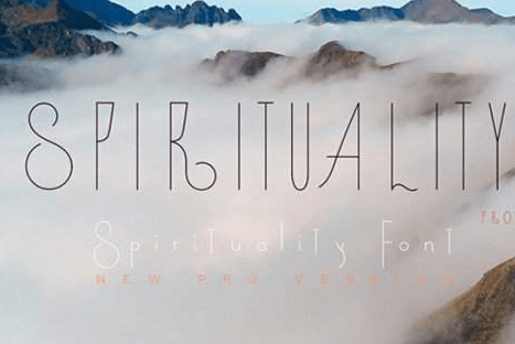 Spirituality Font