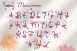 Spirly Monogram Font