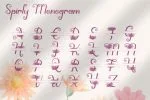 Spirly Monogram Font