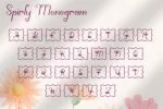 Spirly Monogram Font
