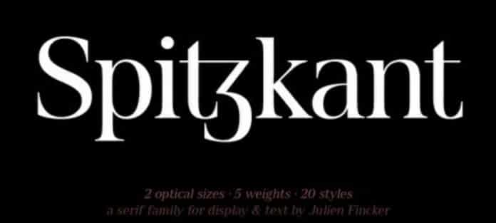 Spitzkant Head & Spitzkant Font