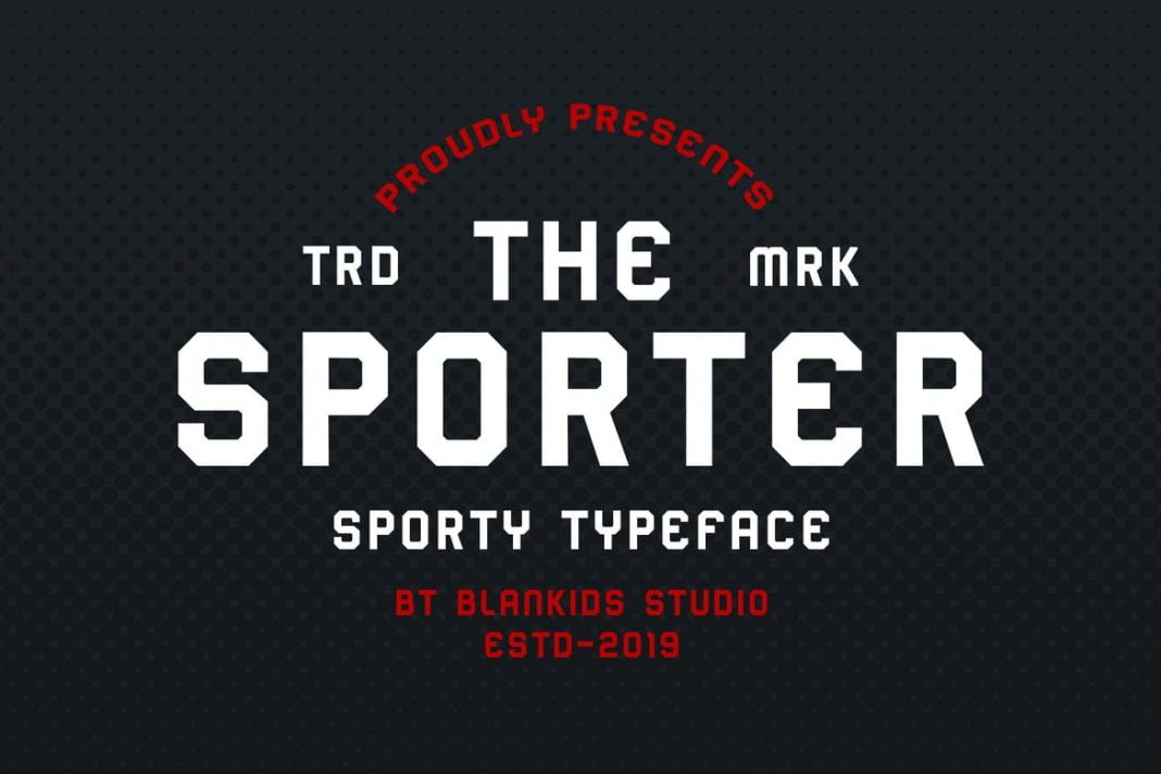 Sporter - Sporty Display Typeface