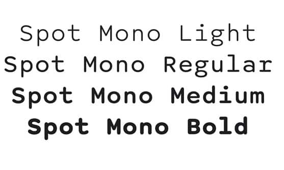 Spot Mono Font