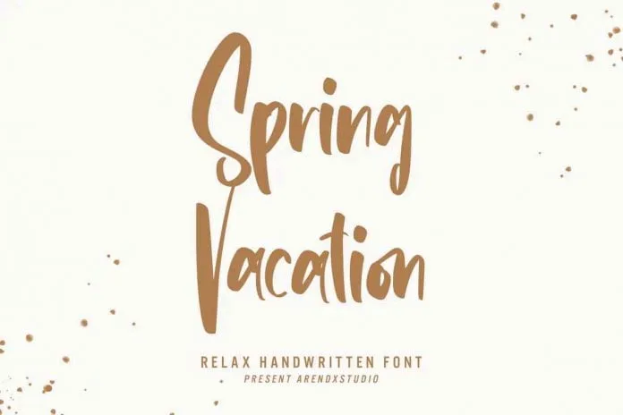 Spring Vacation - Relax Handwritten Font