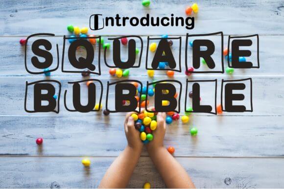 Square Bubble Font