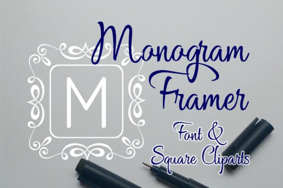 Square Monogram Framer Font