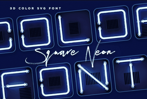 Square Neon Font